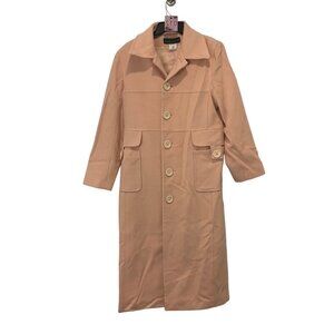 Harve Bernard Women's Pink Buttoned Wool Peacoat Size 10